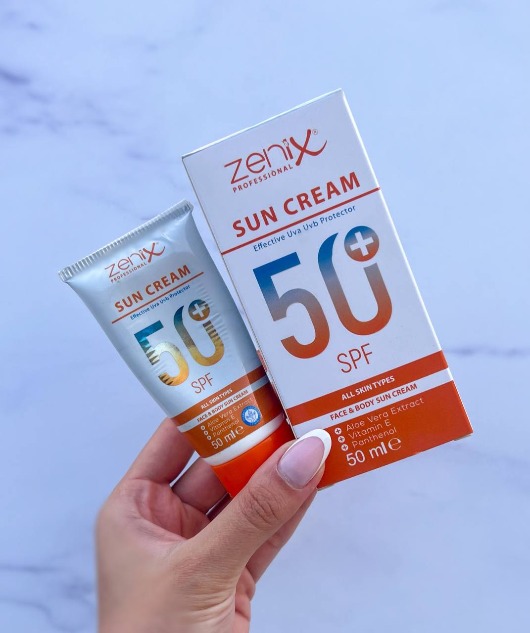 کرم ضد آفتاب+SPf50 میلی لیتر Zenix