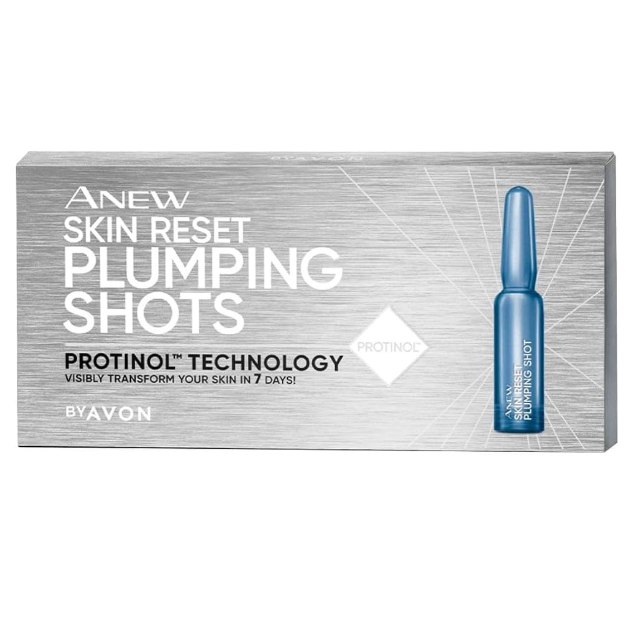 سرم کلاژن خالص آون AVON Anew Skin Reset Plumping Shots
