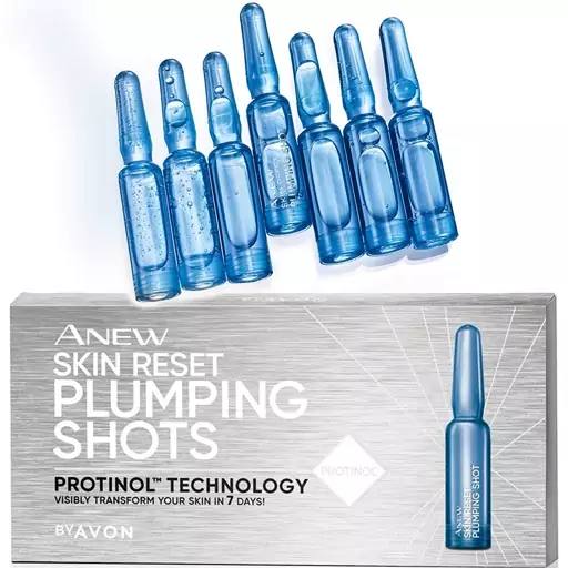 سرم کلاژن خالص آون AVON Anew Skin Reset Plumping Shots
